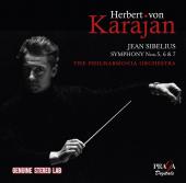 Album artwork for Sibelius: Symphoniesw 5, 6 & 7 / Karajan