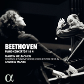Album artwork for Beethoven: PIANOS CONCERTOS 1 & 4