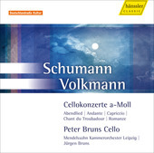 Album artwork for Cello Concertos by Schumann and Volkmann