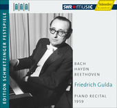 Album artwork for Gulda plays Bach, Haydn, and Beethoven in 1959