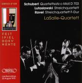 Album artwork for Quartettsatz c-Moll D 703, Streichquartett, Streic