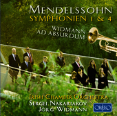 Album artwork for Mendelssohn: Symphony 1 & 4 / Widmann