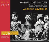 Album artwork for Mozart: Così fan tutte, K. 588 (Live) / Sawallisc