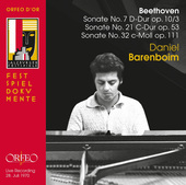 Album artwork for Beethoven: Piano Sonatas Nos. 7, 21, 32