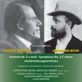 Album artwork for Mahler: 2nd Symphony for two pianos and vocals