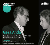 Album artwork for Géza Anda and Clara Haskil play Bach and Bartók 
