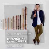 Album artwork for Telemann: 12 Fantasias - 12 Recorders