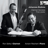 Album artwork for Brahms: Clarinet Sonatas - Five Lieder