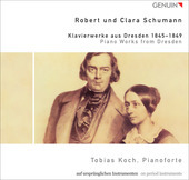 Album artwork for Robert and Clara Schumann: Piano Works from Dresd