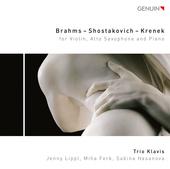 Album artwork for Brahms - Shostakovich - Krenek: for Violin, Alto S