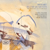 Album artwork for Mozart: Flute Quartets on period instruments