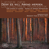 Album artwork for For Evening is coming - Songs of the German Romant