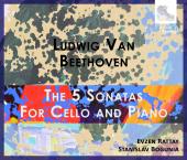 Album artwork for Beethoven: The 5 Sonatas for Cello & Piano / Ratta