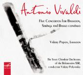 Album artwork for Vivaldi: Five concertos for Bassoon / Popov