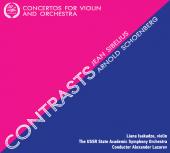 Album artwork for Contrasts / Violin Concertos by Sibelius & Schoenb