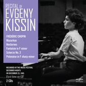 Album artwork for RECITAL OF EVGENY KISSIN 2-CD