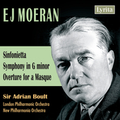 Album artwork for Moeran: Sinfonietta, Symphony, Overture / Boult, L