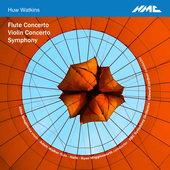 Album artwork for Huw Watkins: Flute Concerto, Violin Concerto & Sym