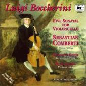 Album artwork for Boccherini: Five Sonatas for Violoncello / Combert