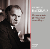 Album artwork for Wilhelm Backhaus: The complete 1940s studio record