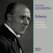 Album artwork for Walter Gieseking plays Debussy - The first Columbi