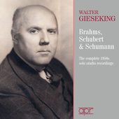 Album artwork for Brahms, Schubert & Schumann / Gieseking
