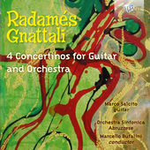 Album artwork for Gnattali: 4 Concertinos for Guitar and Orchestra