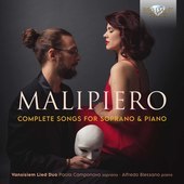 Album artwork for Malipiero: Complete Songs for Soprano and Piano