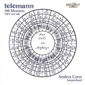 Album artwork for Telemann: 100 Menuets TWV 34:1-100