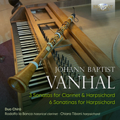 Album artwork for Vanhal: 3 Sonatas for Clarinet & Harpsichord