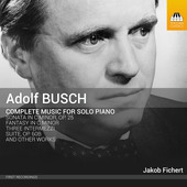 Album artwork for Busch: Complete Music for Solo Piano