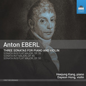 Album artwork for Eberl: 3 Violin Sonatas