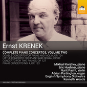 Album artwork for Krenek: Complete Piano Concertos, Vol. 2