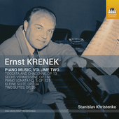 Album artwork for Krenek: Piano Music, Vol. 2