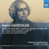 Album artwork for Hardouin: Complete Four-Part A Cappella Masses, Vo