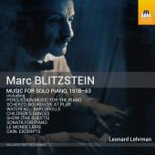 Album artwork for Blitzstein: Music for Solo Piano, 1918-1963