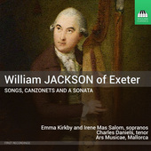 Album artwork for Jackson: Songs, Canzonets, and a Sonata