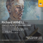 Album artwork for Arnell: Complete Music for Violin & Piano