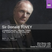 Album artwork for Tovey: Chamber Music, Vol. 3 - The Complete Cello 