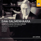 Album artwork for Erkki Salmenhaara: Complete Music for Organ Solo
