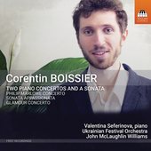 Album artwork for Corentin Boissier: Two Piano Concertos and a Sonat