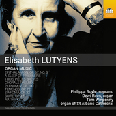 Album artwork for Elisabeth Lutyens: Organ Music