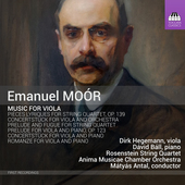 Album artwork for Emánuel Moór: Music for Viola