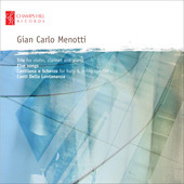 Album artwork for Menotti - Chamber Works, Songs