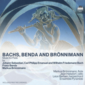 Album artwork for Bachs, Benda and Brönnimann: Music for Flute