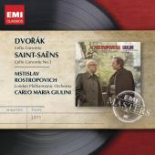 Album artwork for Dvorak, Saint-Saens: Cello Concertos / Rostropovic