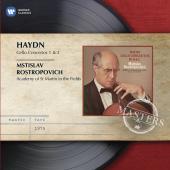 Album artwork for Haydn: Cello Concertos 1 & 2 / Rostropovich