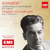 Album artwork for Schubert: Symphonies Nos. 8 & 9 / Karajan