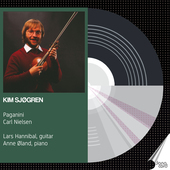 Album artwork for Kim Sjøgren plays Paganini and Carl Nielsen