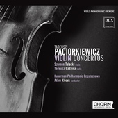 Album artwork for Paciorkiewicz: Violin Concertos